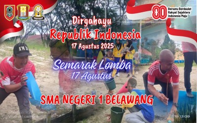 KESERUAN SEMARAK LOMBA 17 AGUSTUS 2025 SMAN 1 BELAWANG