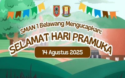 PERINGATAN HARI PRAMUKA KE 64 di SMAN 1 BELAWANG
