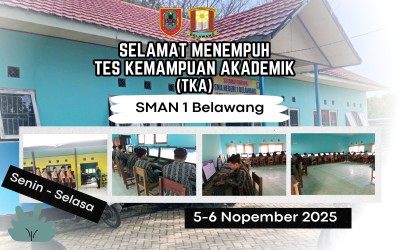 SMA NEGERI 1 BELAWANG MELAKSANAKAN TKA